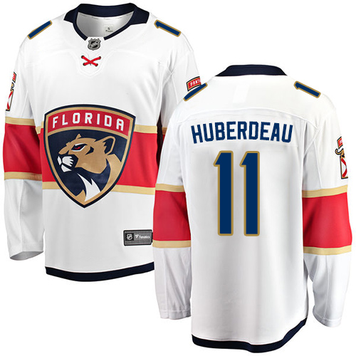 Kinder Florida Panthers Eishockey Trikot Jonathan Huberdeau #11 Breakaway Weiß Fanatics Branded Auswärts